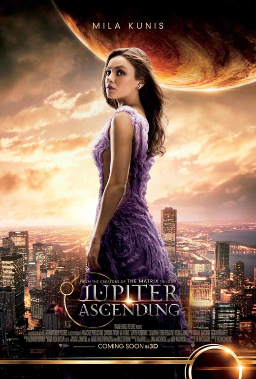 Jupiter Ascending Movie Poster Print showcasing vibrant colors and stunning visuals.