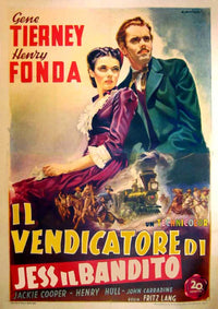 The Return of Frank James Movie Poster Print showcasing classic film imagery.