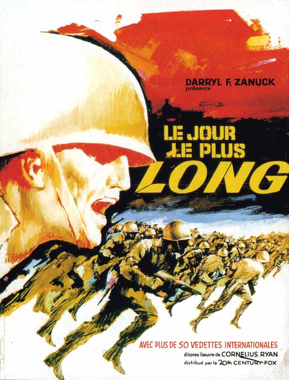 The Longest Day Movie Poster Print showcasing iconic WWII imagery.
