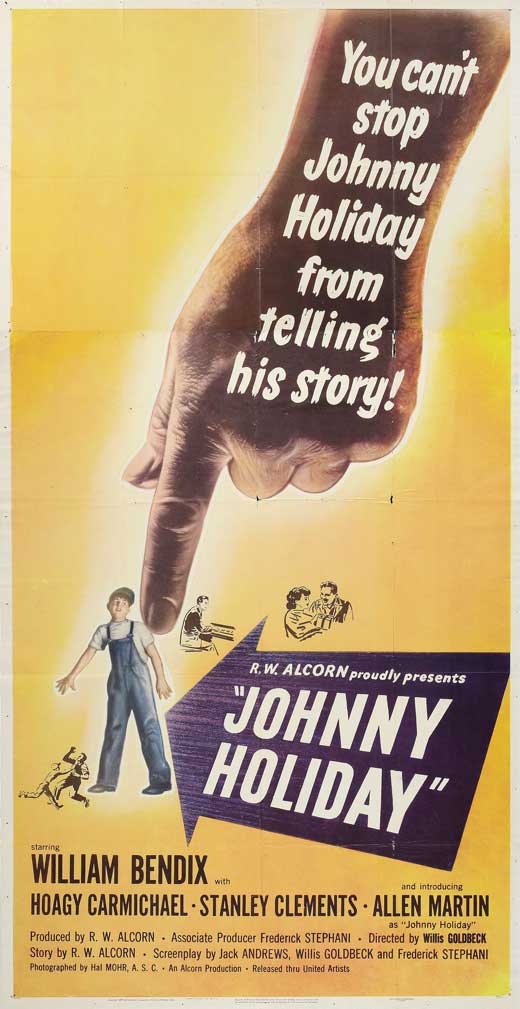 Johnny Holiday Movie Poster Print showcasing vibrant colors and details.