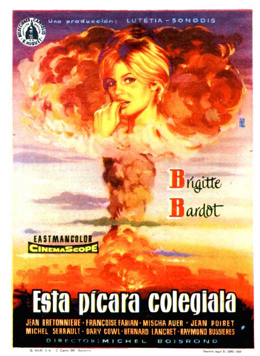Mam'zelle Pigalle Movie Poster Print featuring vibrant artwork.