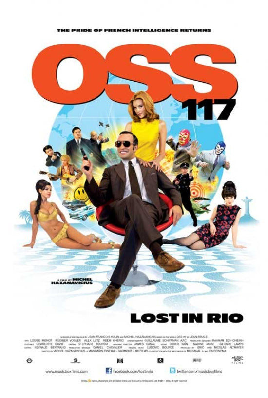 OSS 117 - Lost in Rio Movie Poster Print showcasing vibrant artwork.