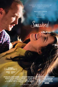 Smashed Movie Poster Print displayed in a modern decor setting.