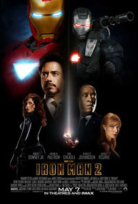 Iron Man 2 Movie Poster Print showcasing vibrant colors and iconic design.