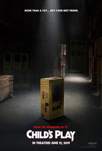 Child's Play Movie Poster Print featuring Chucky horror doll.