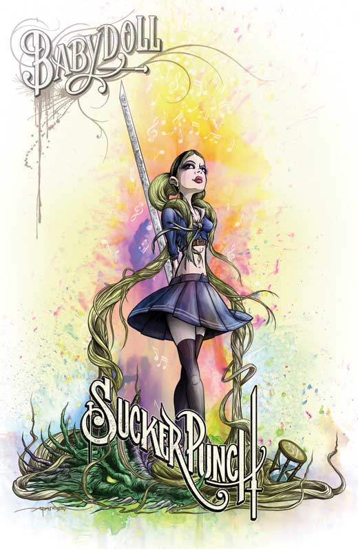 Sucker Punch Movie Poster Print featuring action-packed visuals