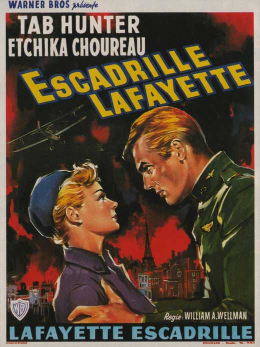 Lafayette Escadrille Movie Poster Print featuring vintage aviation art.
