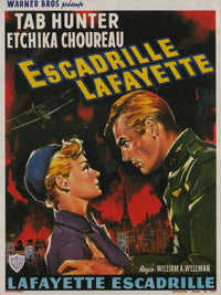 Lafayette Escadrille Movie Poster Print featuring vintage aviation art.