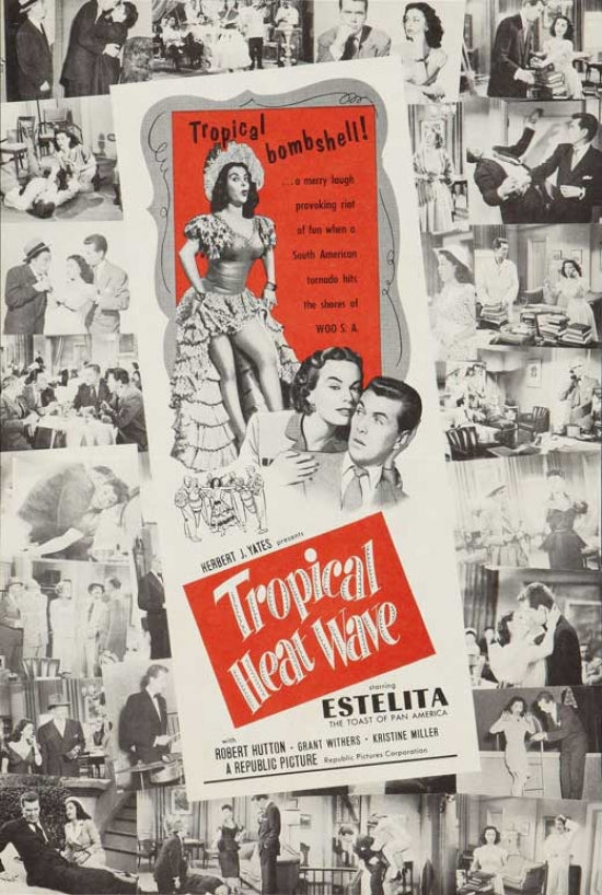 Tropical Heat Wave Movie Poster Print showcasing vibrant tropical design.