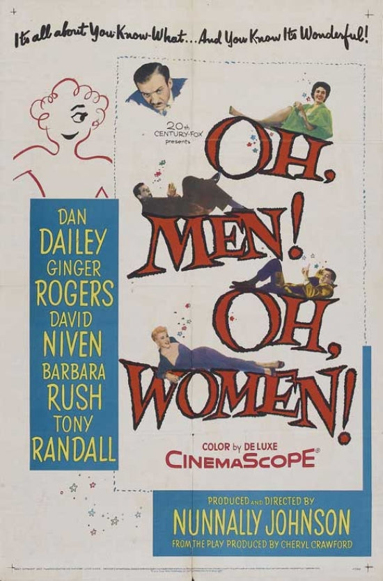 Oh, Men Oh, Women Movie Poster Print - colorful film poster