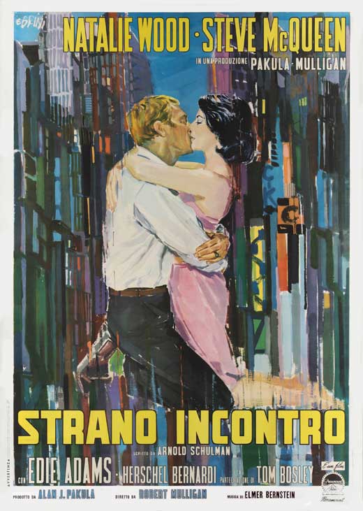 Love with the Proper Stranger Movie Poster Print showcasing classic film romance.
