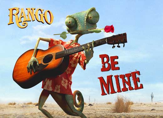 Rango Movie Poster Print featuring vibrant colors and whimsical design.