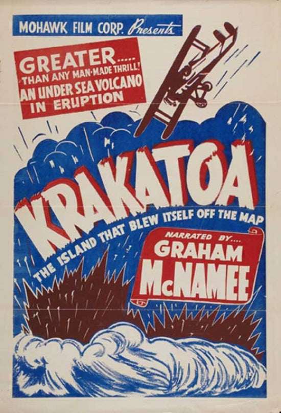 Krakatoa Movie Poster showcasing the eruption's dramatic visuals.