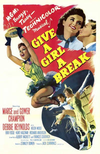 Give a Girl a Break Movie Poster Print showcasing classic film charm.