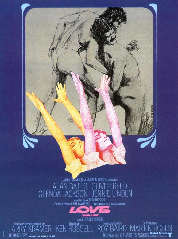 Women in Love Movie Poster Print featuring classic film imagery.