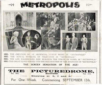 Metropolis Movie Poster Print showcasing sci-fi cityscape art.