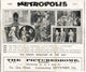 Metropolis Movie Poster Print showcasing sci-fi cityscape art.
