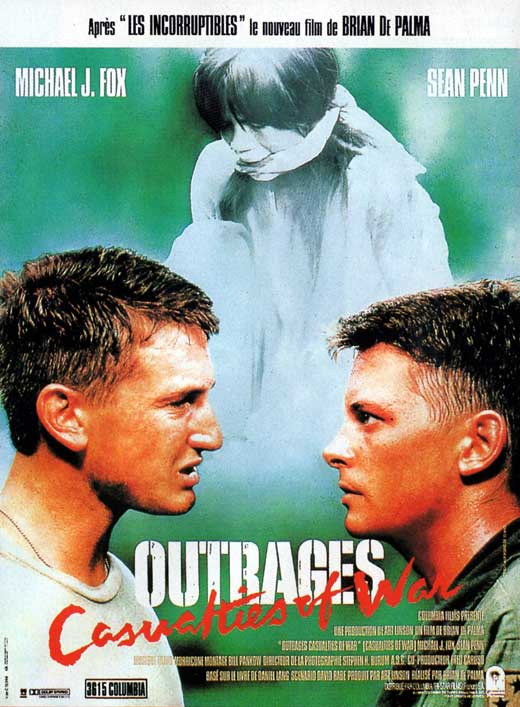 Casualties of War movie poster print showcasing dramatic themes.