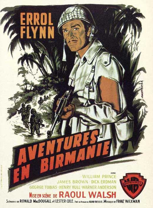 Objective, Burma! movie poster print showcasing classic war cinema.