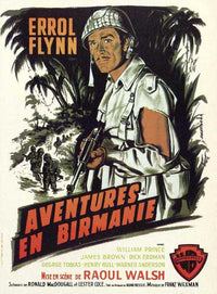 Objective, Burma! movie poster print showcasing classic war cinema.