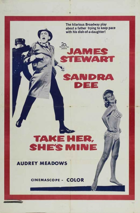 Take Her, She's Mine Movie Poster - vibrant and nostalgic film artwork.
