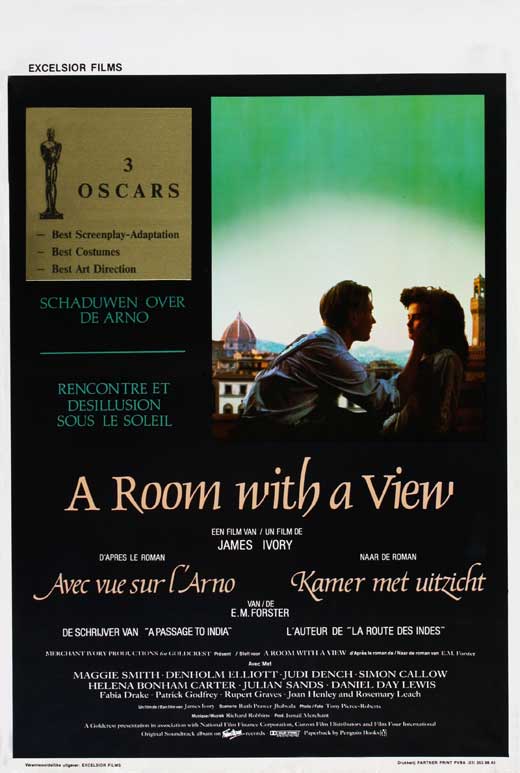 A Room with a View Movie Poster Print showcasing classic cinema.