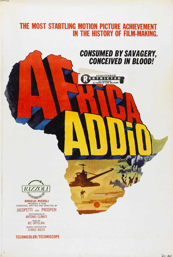 Africa Blood and Guts Movie Poster Print featuring vibrant visuals and dramatic storytelling.