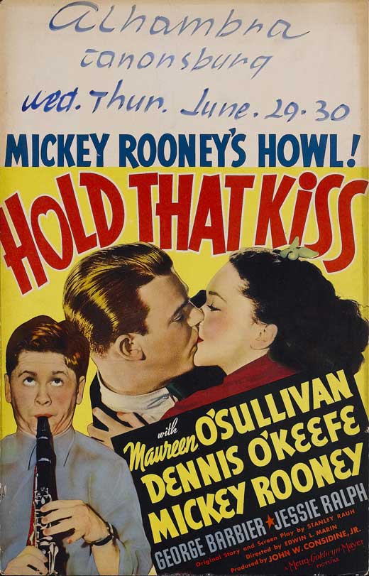 Hold That Kiss Movie Poster Print showcasing classic film art.