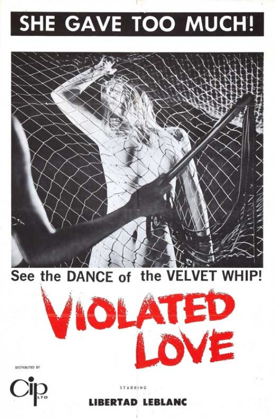 Violated Love Movie Poster Print showcasing vibrant colors and stunning design.