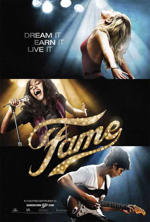 Fame Movie Poster Print showcasing iconic film artwork.