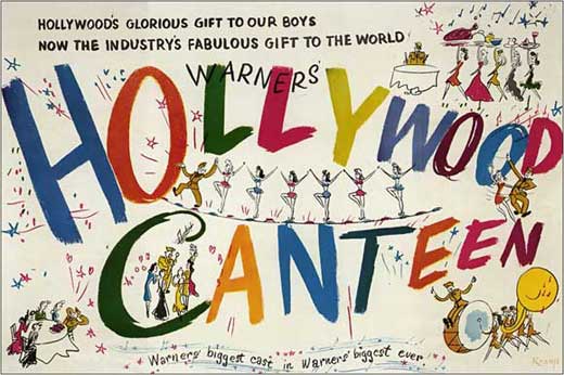 Hollywood Canteen Movie Poster Print showcasing classic cinema art.