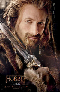The Hobbit: An Unexpected Journey Movie Poster Print featuring Bilbo Baggins and Middle-earth scenery.
