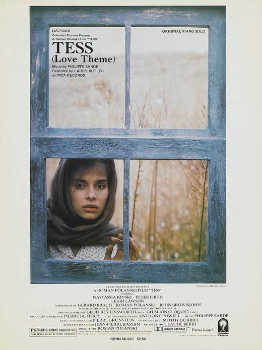 Tess Movie Poster Print featuring iconic film imagery.