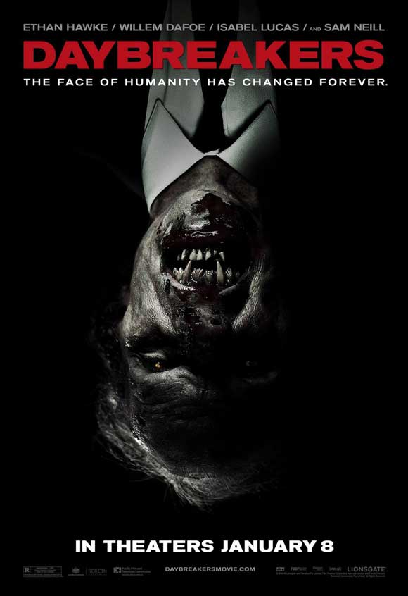Daybreakers Movie Poster Print showcasing vibrant visuals and cinematic flair.