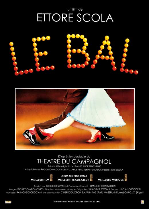 Le Bal Movie Poster Print featuring iconic dance artwork.