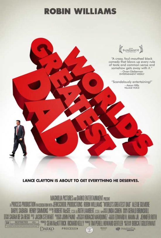 World's Greatest Dad Movie Poster Print on heavy stock paper.