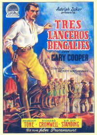 The Lives of a Bengal Lancer Movie Poster Print showcasing classic cinema.