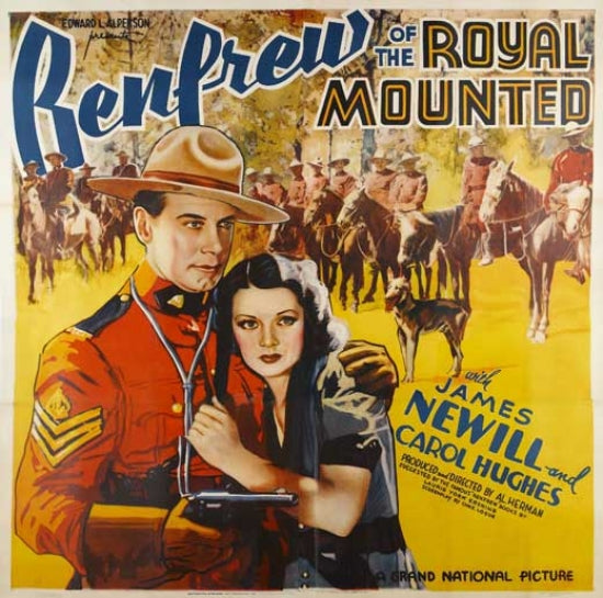 Renfrew of the Royal Mounted Movie Poster print showcasing classic cinema.