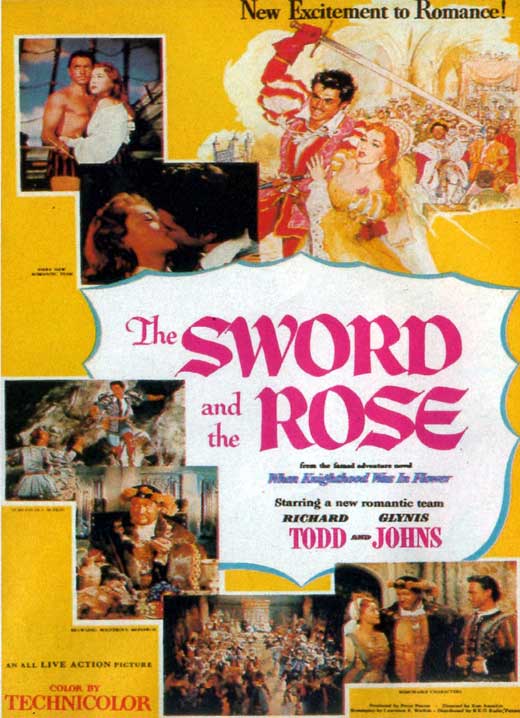 The Sword and the Rose Movie Poster Print showcasing classic film art.