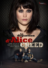 The Disappearance of Alice Creed Movie Poster Print featuring suspenseful design.