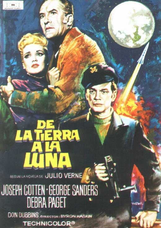 From the Earth to the Moon Movie Poster Print showcasing space exploration.