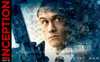 Inception movie poster print featuring iconic imagery from the film.