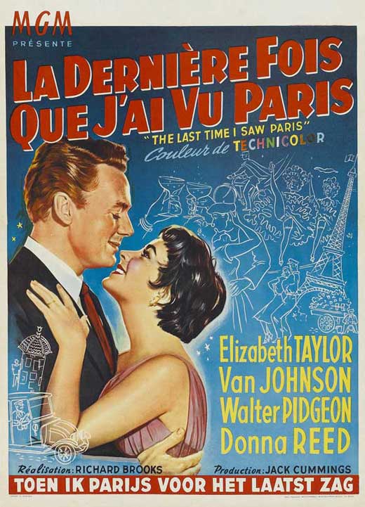 The Last Time I Saw Paris Movie Poster Print in multiple sizes.