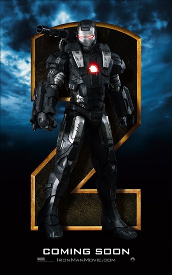 Iron Man 2 Movie Poster Print featuring superhero action.
