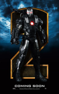 Iron Man 2 Movie Poster Print featuring superhero action.