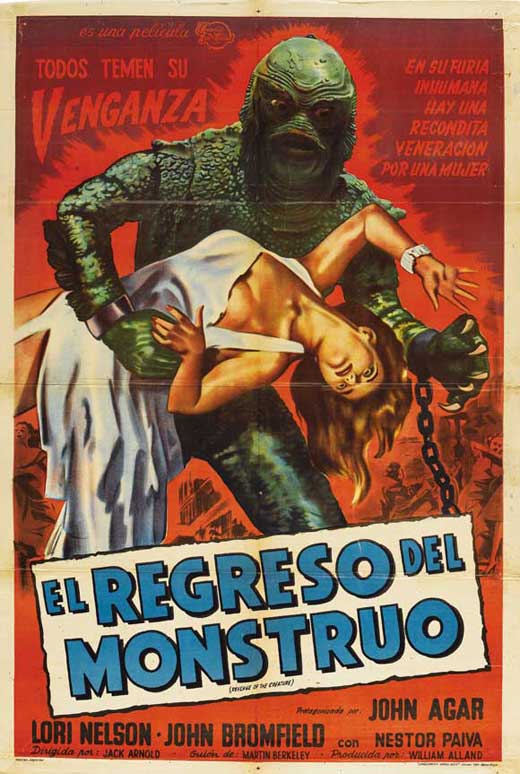 Revenge of the Creature Movie Poster Print - Classic horror film artwork.