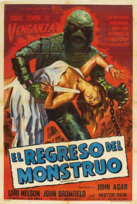 Revenge of the Creature Movie Poster Print - Classic horror film artwork.