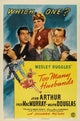Too Many Husbands Movie Poster Print showcasing classic cinema art.