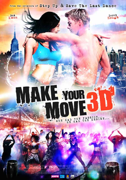 Make Your Move Movie Poster Print featuring dynamic dance imagery.