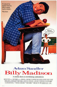 Billy Madison Movie Poster Print featuring Adam Sandler